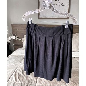 Black Pleated Skirt - High Wasted